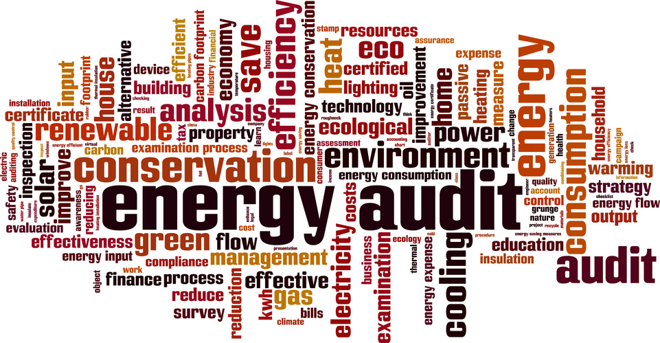 Energy audit word cloud