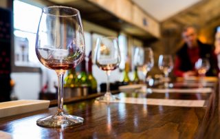 tasting bar at a winery