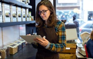 human-centered design, woman doing inventory