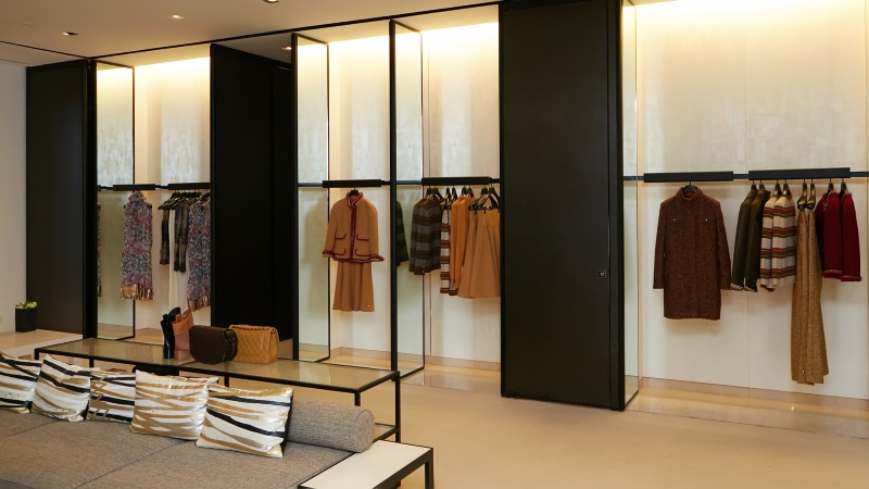 interior of women's retail boutique