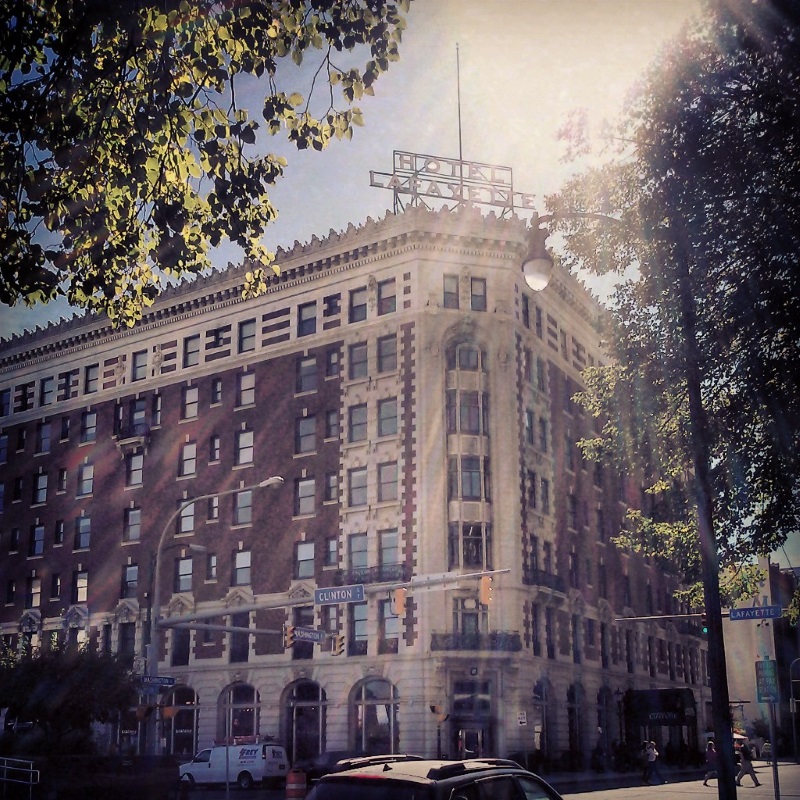 Exterior of the Hotel Lafayette