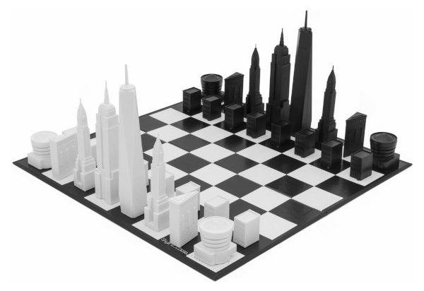 New York City Skyline Chess Set