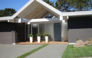 mid-century modern home exterior