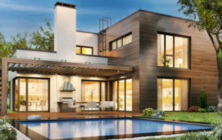 Modern house with swimming pool